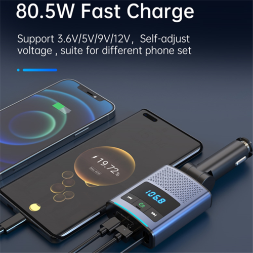 BC99 Car Bluetooth Fm Transmitter Mobile Phone Notebook Car Charger 1