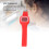 Orologio digitale per bambini rosso Modello 50M 45,2 mm 200 mAh 5