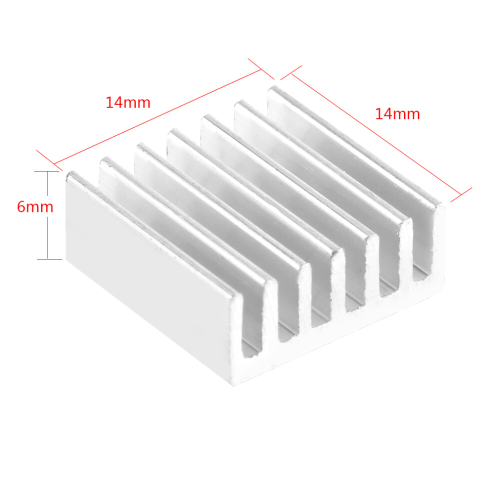 Efficient Cooling 12-Heatsink Kit 14X14x6mm Adhesive Back For Ic & Led 4641334457939