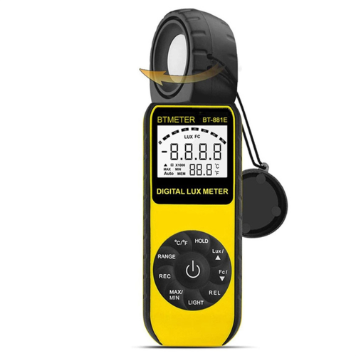 Digitale luxmeter BT-881E Handheld lichtmeter 1 - 300.000 lux sensor 2