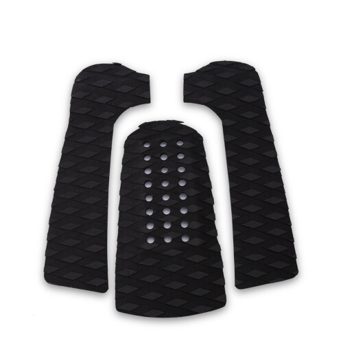 3Pcs Black Surfboard Traction Pads: Eco-Friendly Waterproof Grip 1