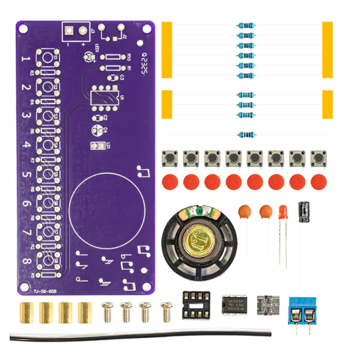 NE555 Electronic Piano Kit 8 Steps Musical Note Fun DIY Soldering 1