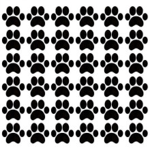 Kids Room Wall Decor Nursery Wall Stickers Black 8X7.3CM PVC Wall Decor 49Pack