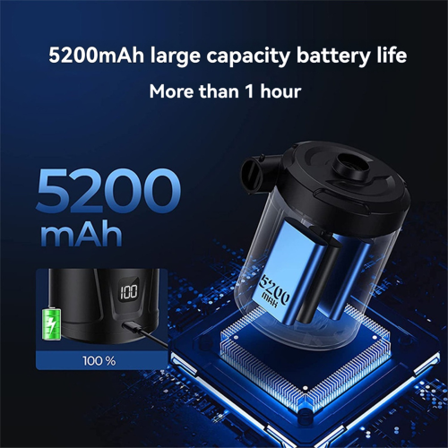 USB Charging Electric Air Pump Inflator Deflator Pump 3 Nozzles 1