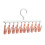 Multifunctional Socks Hanger 360 Rotating Clips 37x19cm Pink/White 2