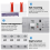 Interruptor de transferência automática de energia dupla ATS 110 V Grid+Dynam 6