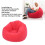Sillón inflable rojo 75x75x45 cm 80 kg 5