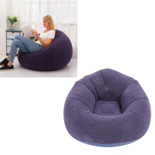 Chaise gonflable bleu foncé 75x75x45 cm 80 kg