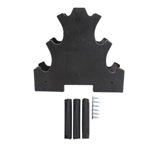 Compact 3-Tier Plastic Dumbbell Weight Rack for Home Gym 2