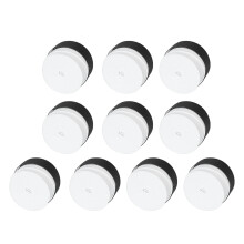 Bianco 10 pezzi PU nastro grip per racchetta da tennis Overgrip
