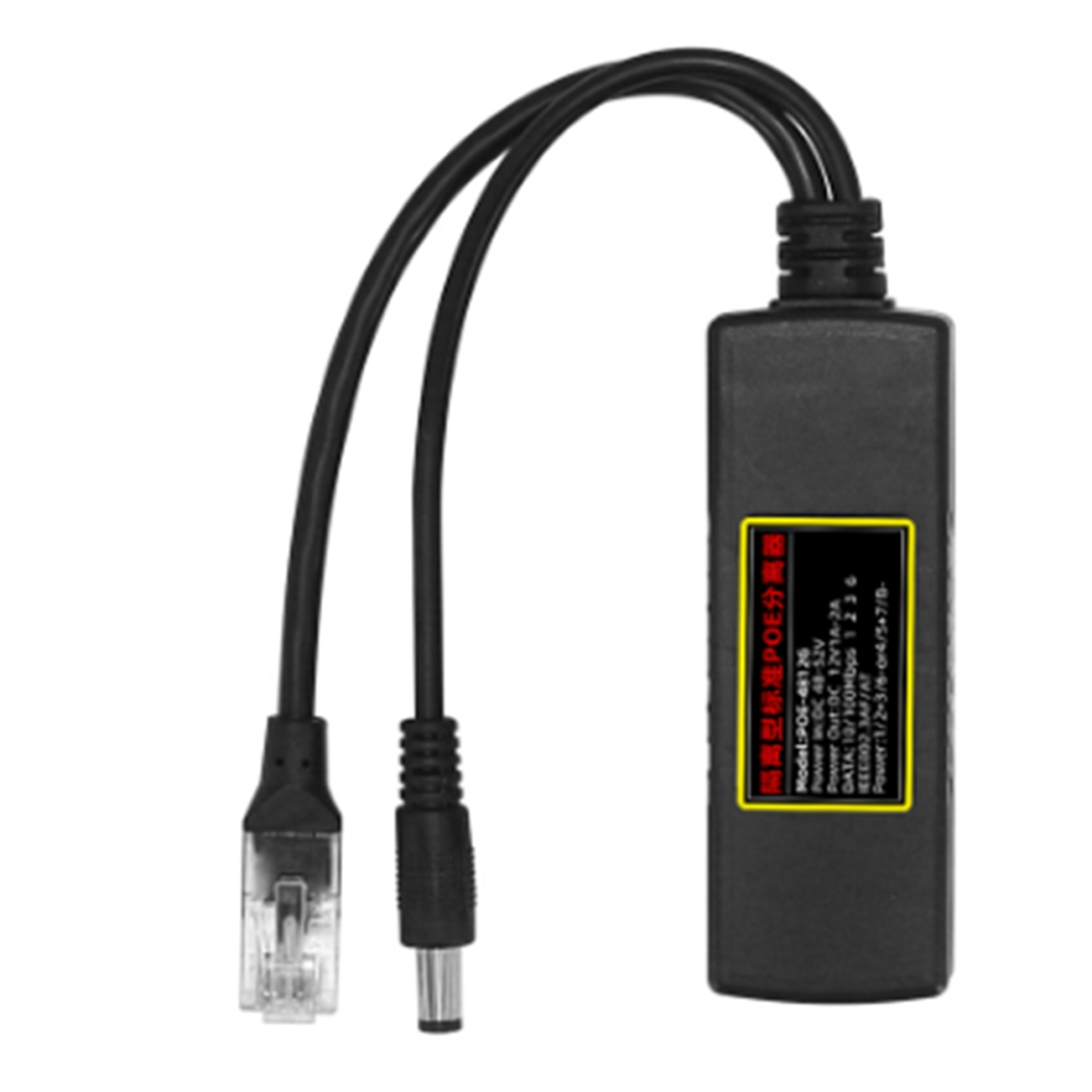 Poe Splitter Ieee 802.3At Standard 12V/1A-2A Dc Output Dc48-52V Input 4711189278956