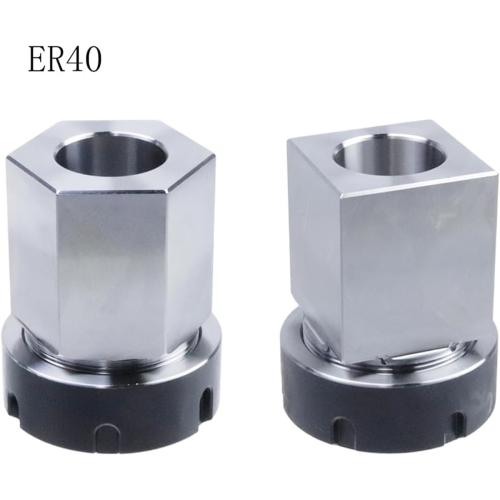 Conjunto de blocos de mandril de pinça quadrada e sextavada ER-40 1