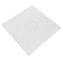 12 Inch White Paper Record Sleeves 180gsm, 20pcs, Static-Free