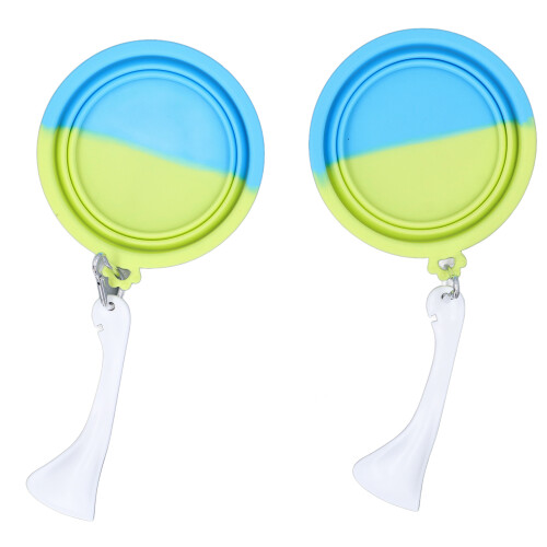 2 pièces de gamelles en silicone pliables 380 ml portable 1