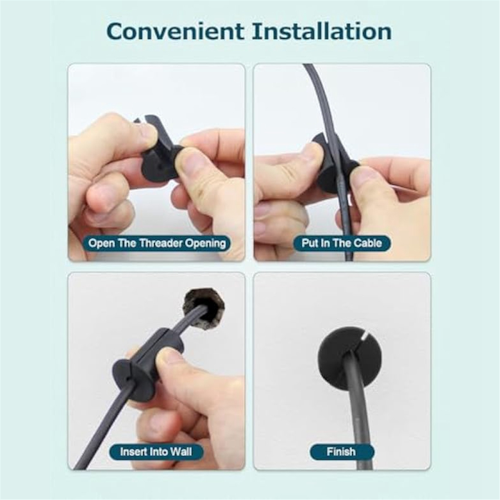 6 ojales de pared de 3/4 de pulgada para cable Ethernet 2