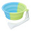 2 pièces de gamelles en silicone pliables 380 ml portable 9