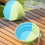 2 pièces de gamelles en silicone pliables 380 ml portable 10