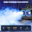 Smoke Machine Fog Machine with Disco Ball Lights UK Plug 4