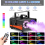 Smoke Machine Fog Machine with Disco Ball Lights UK Plug 3