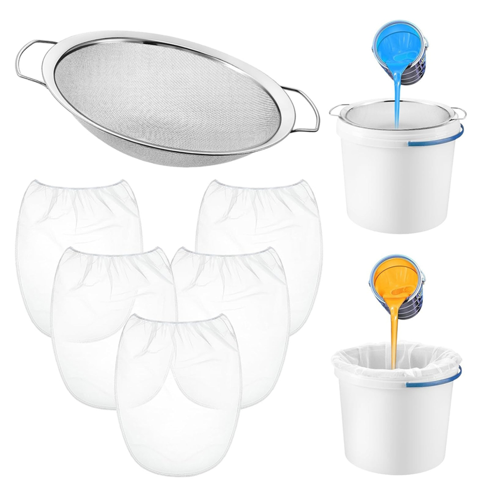 5 Pcs 5 Gallon Paint Strainer Bag Nylon Filter Bag-image-OPC-PJCYBWG-NEW