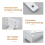 4Pack Floating Shelf Bracket 8 Inch, Industrial Heavy Duty Shelf 6