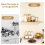 4Pack Floating Shelf Bracket 8 Inch, Industrial Heavy Duty Shelf 4