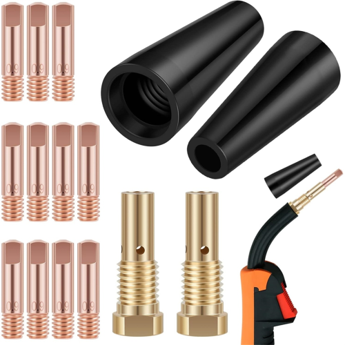 15Pcs MIG Welding Kit 0.8/0.9mm Brass Welding Tips Replacement 1