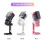 M8 Microphone USB de jeu 14,5  4,9 cm Blanc 0,5 kg RGB 4