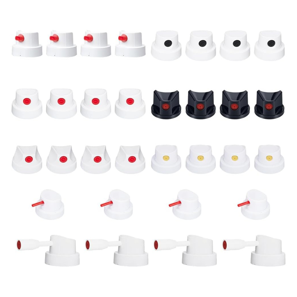 32 Pcs Replacement Paint Caps, Universal Aerosol Can Cap Female Cans 4711242033683