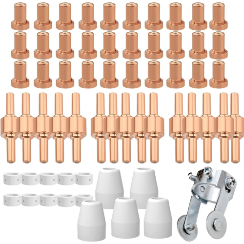 61Pcs PT31 Plasma Cutting Consumables with PT-31 Roller Guide