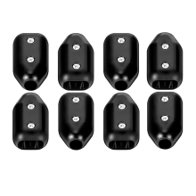 8 braçadeiras de corda reutilizáveis, braçadeira de corda de 3/8 polegadas, conector de cabo de plástico