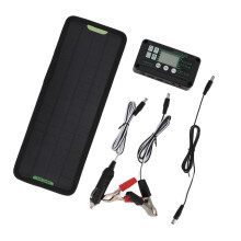 12V 10W MPPT Solar Laderegler Stromverlustprävention Wasserdicht 12V Solarmodul Batterie Ladecontroller Schwarz