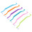 12Pcs Double Sided Cat Toothbrushes, Curved Handle, 6 Colors 1