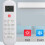 Télécommande blanche 0010404555A/B 2xAAA pour unité de climatisation 7