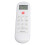Télécommande blanche 0010404555A/B 2xAAA pour unité de climatisation 11