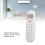 Telecomando per condizionatore d'aria 0010404555D Bianco 2xAAA 4