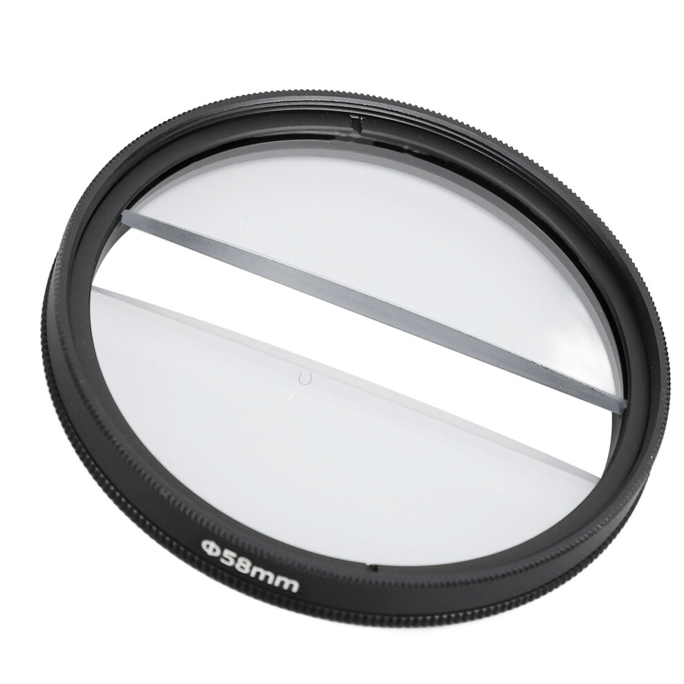 58Mm Double Half Moon Special Effects Filter For Camera Slr Photography 4261334480807