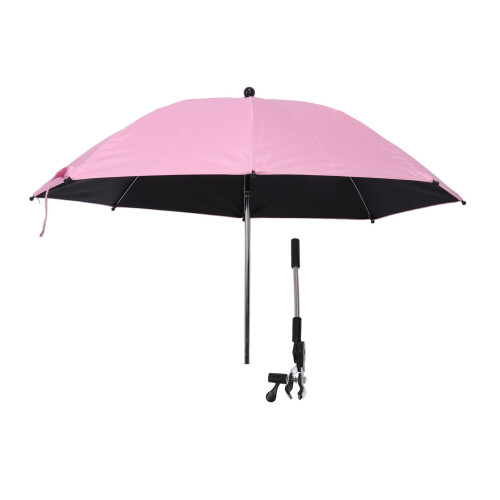 Parasol universel pour poussette rose, 55,5 cm 2