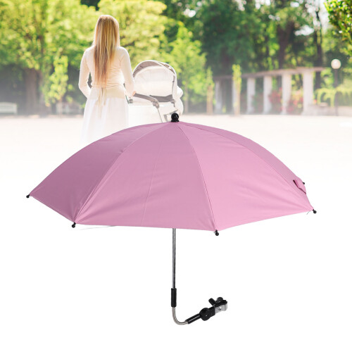 Parasol universel pour poussette rose, 55,5 cm