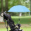 Parasol clipable bleu pour poussette, 55,5 cm 6