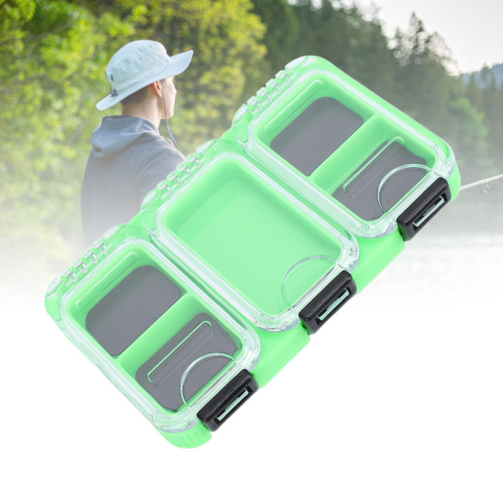Small Waterproof Fishing Tackle Box - Green, Multi-Compartment Storage-image-OPC-PJCYHK8-NEW