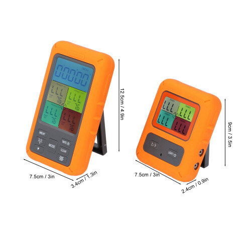 TS-TP40 4 Sonden kabellose Fleischtemperatur LCD 1