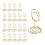 Suportes para números de mesa 20 peças - 2 polegadas para festa de casamento (dourado) 3