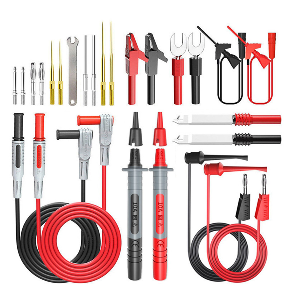 P1308d 25Pcs Multimeter Silicone Test Lead Kit 4711242095391