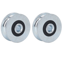 2 Stück Legierungsstahl-Riemenscheiben, 40 mm Ø, 8 mm Bohrung