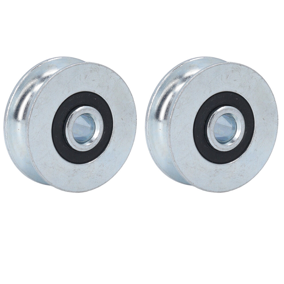 2 Pcs 40Mm Alloy Steel Pulley Wheel With 8Mm Center Hole Diameter 6901334489865