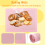 Perforated Baking Mats,2PCS Pink Silicone Mat for Half Sheet 6