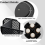 Rotatable Cup and Lid Organizer with 4 Compartments Black 7