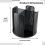 Rotatable Cup and Lid Organizer with 4 Compartments Black 4