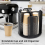 Rotatable Cup and Lid Organizer with 4 Compartments Black 2